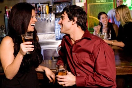 couple at bar